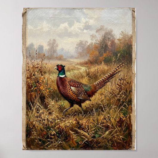 Herfst Ringhalsfazant I Poster (Voorkant)