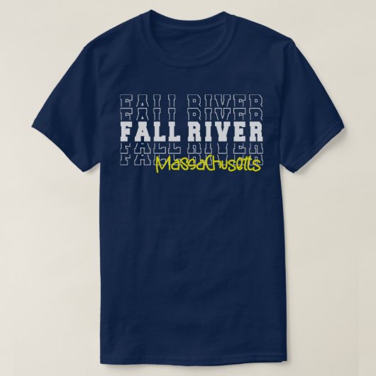 Herfst River city Massachusetts Herfst MA T-shirt (Design voorkant)