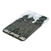 Herfst River, MA Historische kerk Magnet Magneet (Linkerzijde)