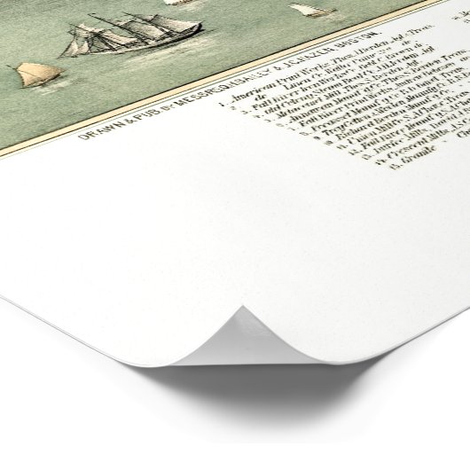 Herfst River, MA Panoramic Map - 1877 Poster (Hoek)