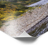 Herfst River Print met Scriptversie Foto Afdruk (Hoek)