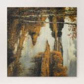 Herfst Rivier Landschap Legpuzzel (Horizontaal)