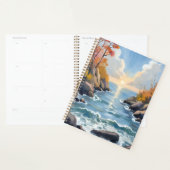 Herfst Rivier Zonlicht Vallei Landschap Aquarel Planner (Display)