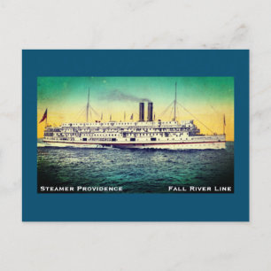 Herfst rivierlijn, steamship "Providence" Briefkaart