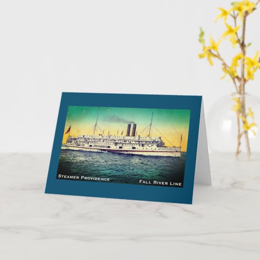 Herfst rivierlijn, steamship "Providence" Kaart (Gele Bloem)