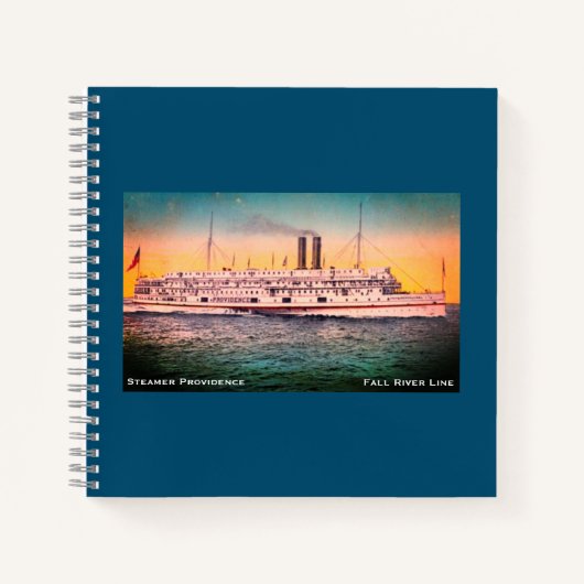 Herfst rivierlijn, steamship "Providence" Notitieboek (Voorkant)