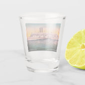 Herfst rivierlijn, steamship "Providence" Shot Glas (Achterkant)