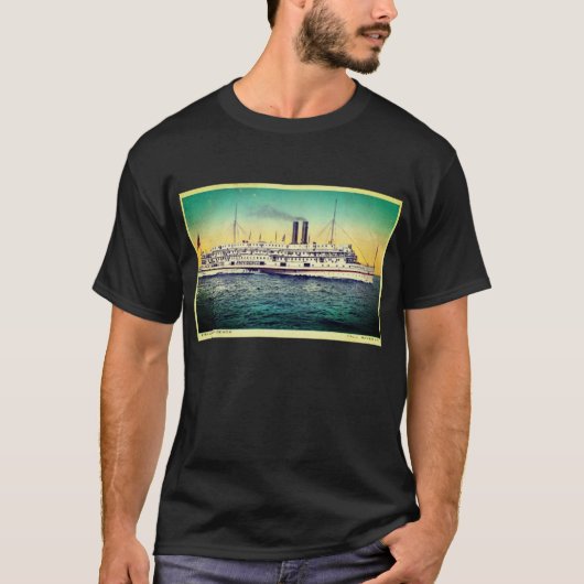Herfst rivierlijn, steamship "Providence" T-shirt (Voorkant)