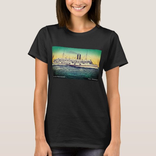 Herfst rivierlijn, steamship "Providence" T-Shirt (Voorkant)