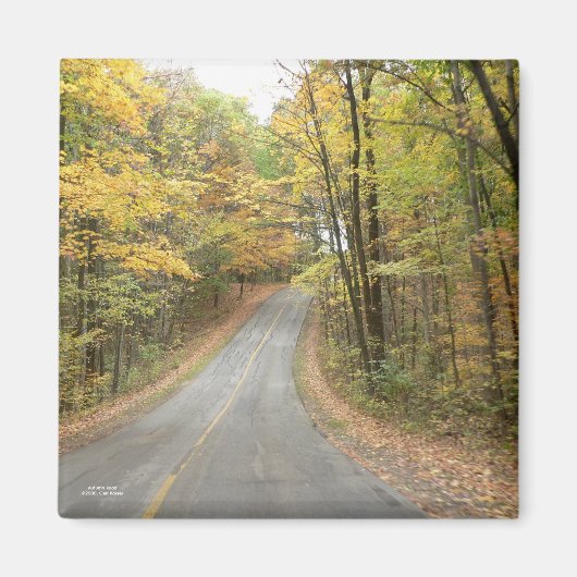 Herfst Road Magnet (Voorkant)