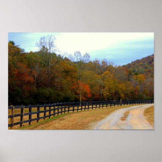 Herfst Road Poster (Voorkant)
