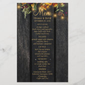 Herfst robuuste bloemrijke chic elegante houten tr (Voorkant)