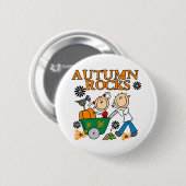 Herfst Rocks Ronde Button 5,7 Cm (Voorkant /achterkant)