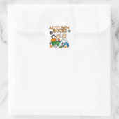 Herfst Rocks Ronde Sticker (Tas)
