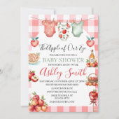 Herfst rode appel van mijn oog Baby shower Kaart (Voorkant)