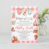 Herfst rode appel van mijn oog Baby shower Kaart (Staand voorkant)