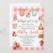 Herfst rode appel van mijn oog Baby shower Kaart (Voorkant / Achterkant)