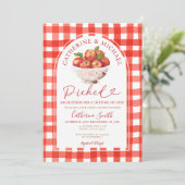 Herfst Rode Appel Vrijgezellenfeest plukte elkaar Kaart (Staand voorkant)