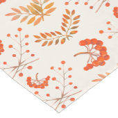 Herfst Rode Bessen & Bladeren Botanisch Ivoor Korte Tafelloper (Hoek)