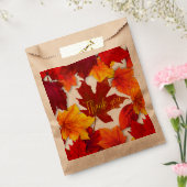 Herfst rode bladeren Dank u voor tassen Bedankzakje (Gezegeld)