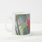 Herfst rode vlekken matglas koffiemok (Links)