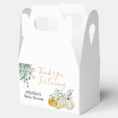 Herfst Roest Sinaasappel Wit Pompoen Groen Dank u Bedankdoosjes (Geopend)