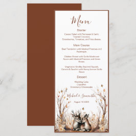 Herfst Roestiek Herten Bruiloft Collectie Menu