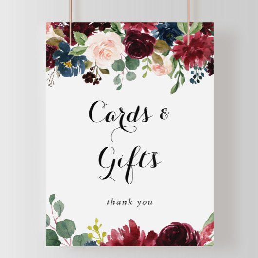 Herfst Roestieke Calligrafie Kaarten en Cadeaus Bo Poster