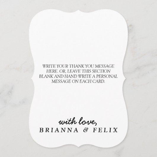 Herfst Roestig Bourgondië Calligrafie Platte Trouw Kaart (Achterkant)