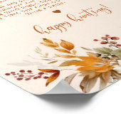 Herfst roestig ring jacht bruidsfeest spel poster (Hoek)