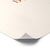 Herfst Roestige Bloem Bruiloft Welkom Bord Poster