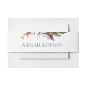 Herfst Romance Bloemenbruiloft Uitnodigingen Wikkel (Voorkant Voorbeeld)