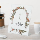 Herfst Romance Boog Bloemen Trouwtafel Nummer Reclamebord Met Voetstuk (Insitu)