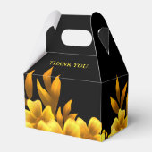 Herfst romance faux gold & blackfloral geometrisch bedankdoosjes (Achterkant)