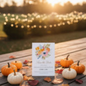 Herfst Romantiek Pompoenen & Vallende Bladeren Tro Save The Date