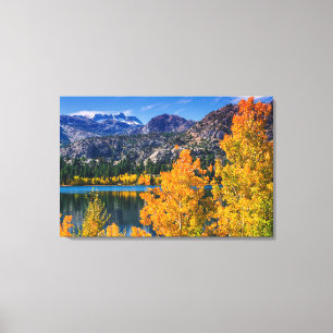 Herfst rond June Lake, Californië Canvas Afdruk