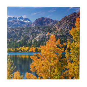 Herfst rond June Lake, Californië Tegeltje