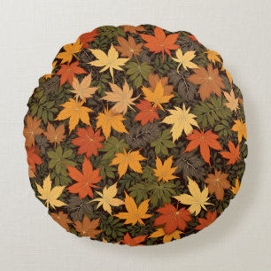 herfst rond kussen
