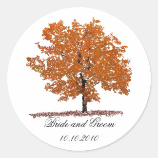 Herfst Ronde Sticker
