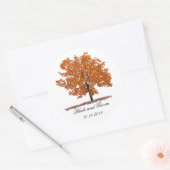 Herfst Ronde Sticker (Envelop)