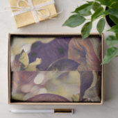 Herfst rood appelfruit en laat waterverf achter tissuepapier (Geschenk)