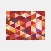 Herfst Rood Fleece Deken (Voorkant (Horizontaal))