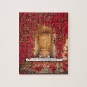Herfst rood gebladerte, Nieuw-Zeeland Legpuzzel