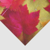 Herfst Rood Geel Esdoornbladeren Kunst  Tissuepapier (Detail)