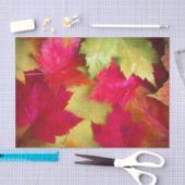 Herfst Rood Geel Esdoornbladeren Kunst  Tissuepapier (Craft)