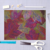 Herfst Rood Geel Neon Esdorenbladeren Tissuepapier (Craft)
