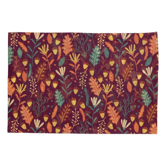 Herfst rood-Oranje  motief Kussensloop (Achterkant)