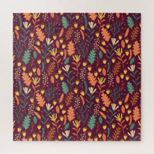 Herfst rood-Oranje  motief Legpuzzel