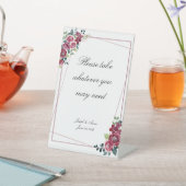  Herfst Roos Badkamer Teken Reclamebord Met Voetstuk (Insitu)