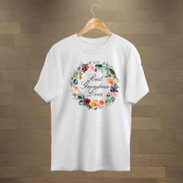 Herfst Roos Bloem Bloemenkrans Beste Oma Tri-Blend Shirt